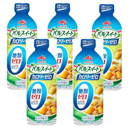 パルスイート カロリーゼロ（液体タイプ）600ｇ【5個セット】(4987306048881-5)