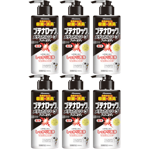 ブテナロックメディカルソープ フット＆上半身 300ml【6個仕掛ける】(4987188188347-6)