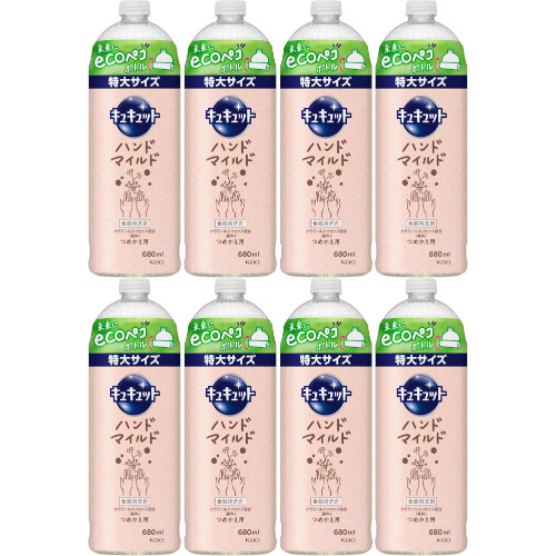 キュキュット ハンドマイルド カモミールの香り つめかえ用 680ml【8個セット】(4901301420145-8)