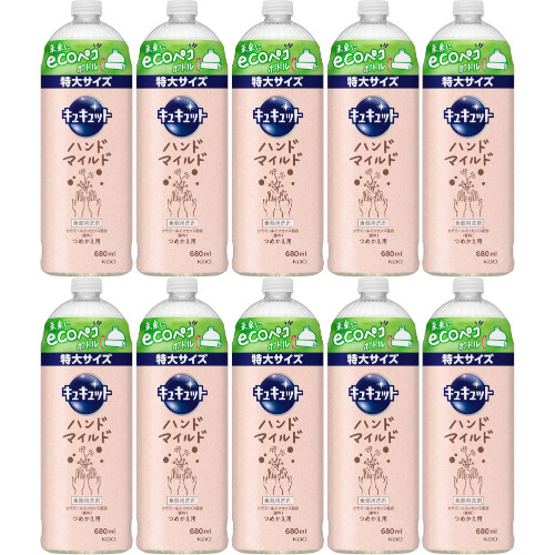 キュキュット ハンドマイルド カモミールの香り つめかえ用 680ml【10個セット】(4901301420145-10)