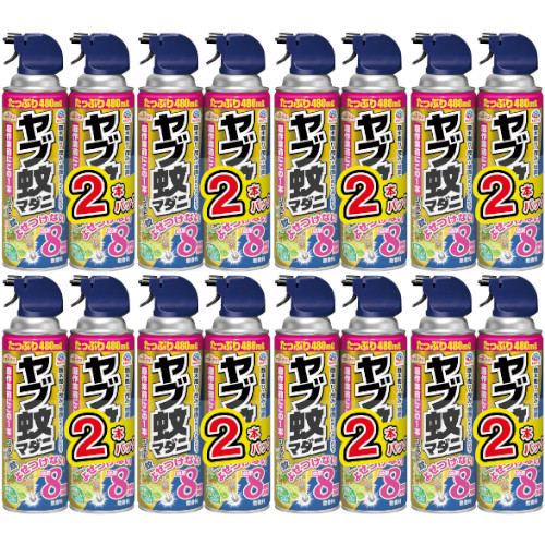 アースガーデン ヤブ蚊マダニジェット 480ml×2本パック【8個セット】(4901080067418-8)