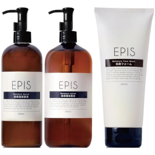 EPISモイスチャーローション 500ml×3本&セラム300ml×2本 楽天市場】【3種セット】EPIS モイスチュアセラム300ml＆