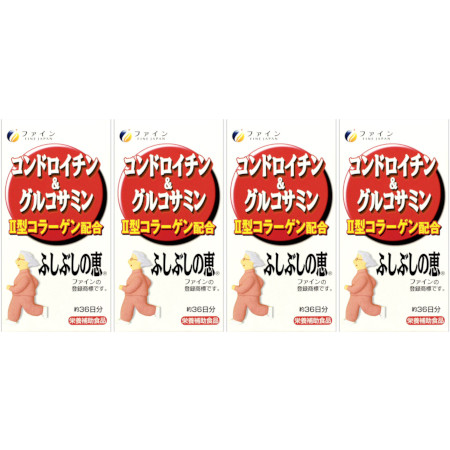 コンドロイチン＆グルコサミン（ふしぶしの恵）82g【4個セット】(4976652001879-4)