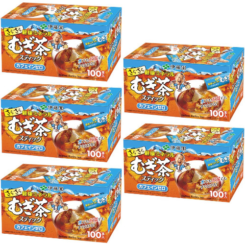 さらさら健康ミネラルむぎ茶スティック 100本入【5個セット】(4901085196878-5)｜ベストＨＢＩ