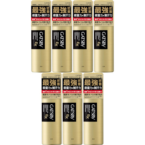 【7個セット】ギャツビー ＥＸプレミアムタイプデオドラントスプレー 無香料 80g(4902806127850-7)