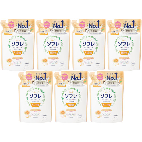 ソフレ マイルド・ミー ミルク ふんわり金木犀 つめかえ 600ml【7個セット】(4548514158740-7)