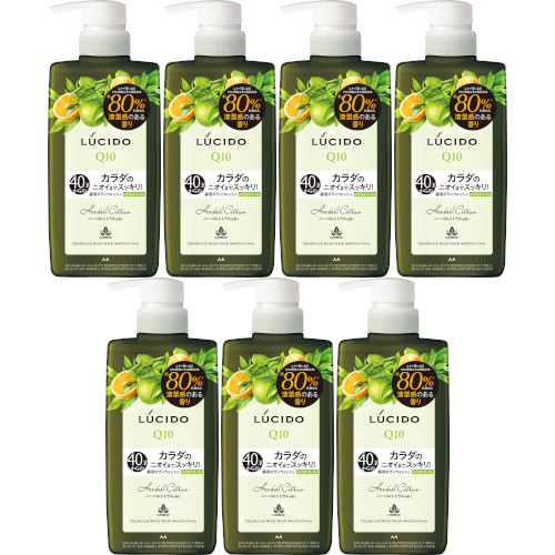 【7個セット】ルシード 薬用デオドラントボディウォッシュ ノンメントール ハーバルシトラス 450ml(4902806127447-7)