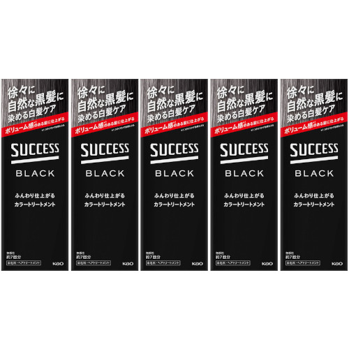 【5個セット】サクセスブラック ふんわり仕上がるカラートリートメント 本体 155g(4901301434241-5)|ベストHBI