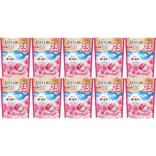 【10個セット】ボールドジェルボール４Ｄ華やかプレミアムブロッサムの香り つめかえハイパージャンボサイズ 28個入(4987176292612-10)