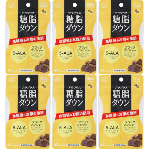 アラプラス 糖脂ダウン 30粒【6個セット】【メール便】(4589712370770-6)