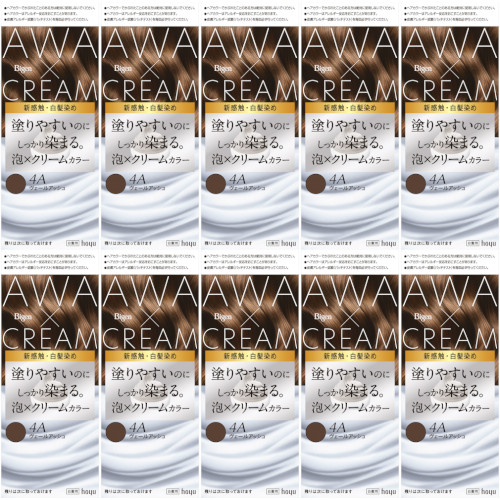楽天市場】ビゲン 泡クリームカラー 4Wモーヴブラウン【10個セット