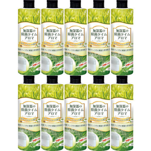 【10個セット】加湿器の除菌タイム アロマ グリーンティーの香り 300ml(4968909054745-10)