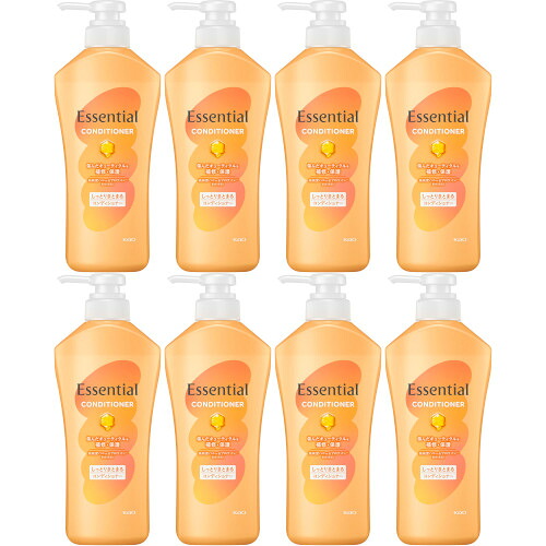 【8個セット】エッセンシャル しっとりまとまる コンディショナー ポンプ 450ml(4901301436511-8)