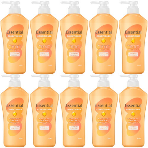 【10個セット】エッセンシャル しっとりまとまる コンディショナー ポンプ 450ml(4901301436511-10)