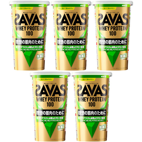 【5個セット】ザバス ホエイプロテイン100 抹茶風味 280g(4902777306063-5)|ベストHBI