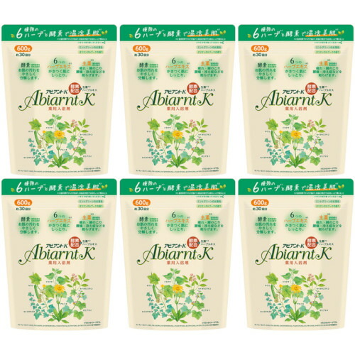 浴用アビアントＫ 600g【6個書き割り】(4987235024284-6)