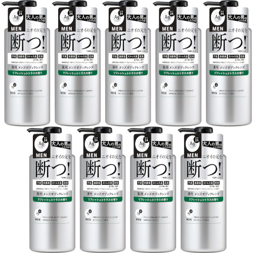 【9個仕掛ける】エージーデオ２４メン 薬用メンズボディクレンズ 490ml(4550516495204-9)