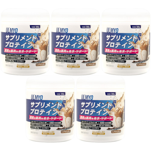 【5個セット】アルミオ サプリメント プロテイン ボトル 300g(4977697115118-5)