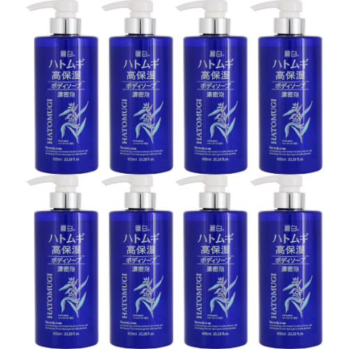 【8個セット】麗白 ハトムギ 高保湿 ボディーソープ 600ml(4513574030305-8)