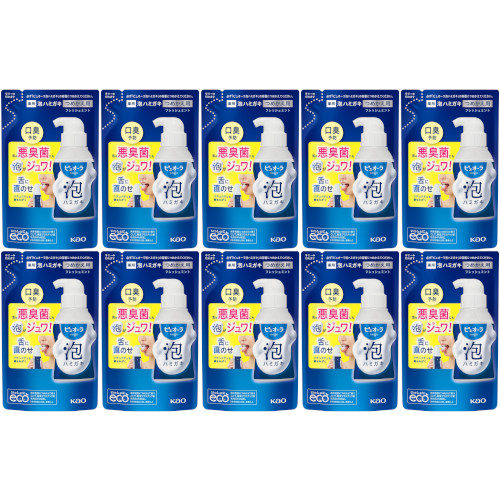 【10個仕掛ける】ピュオーラ 泡ハミガキ 生新しいペパーミント つめかえ用 100ml(4901301457011-10)