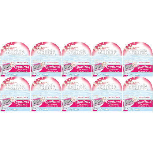 【10個セット】シック クアトロ4フォーウーマン替刃 2個入【メール便】(4891228302795-10)|ベストHBI