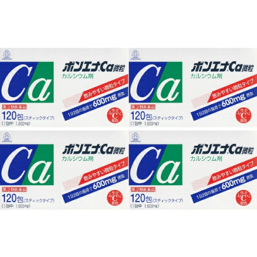 【第3類医薬品】ボンエナCa微粒 120包【4個セット】(4968250219220-4)｜ベストＨＢＩ