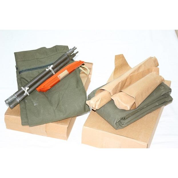 超希少❗️オランダ軍幕 パップテント コットン 2枚 ビンテージ シェルターハーフ 250106115.jpg