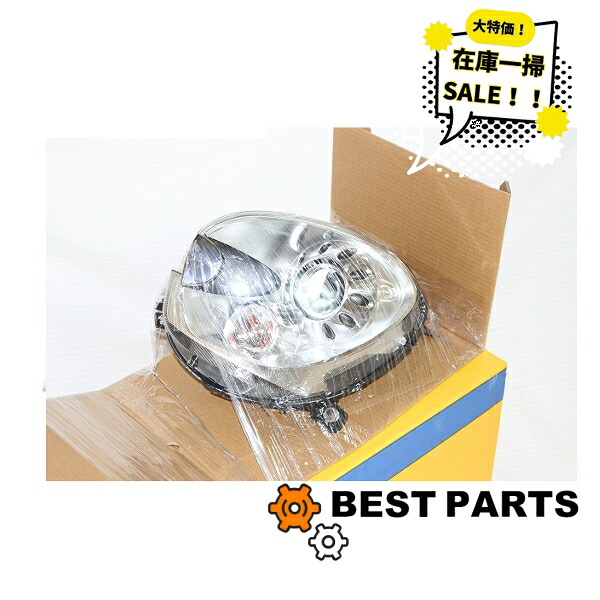 在庫一掃 セール BMW MINI ヘッドランプ キセノン R60 61 純正OEM MARELLI マレリー 63129807481 左側 着払