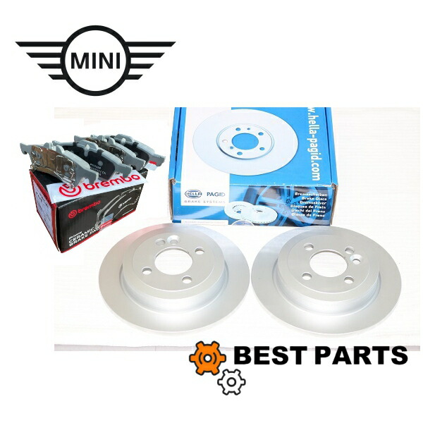 新品 BMW MINI リアパット ローターセット R50 52 53 初期型 センサー未使用車両用 34216762871 brembo 34216774987 PAGID
