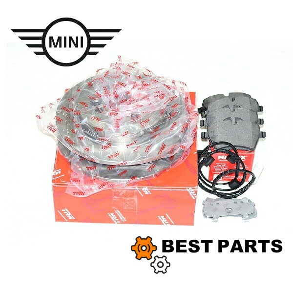 新品 BMW MINI フロントブレーキ3点セット R55 56 57 58 59 CooperＳ 34116858652/34116778320/34356789329 TRW MINTEX