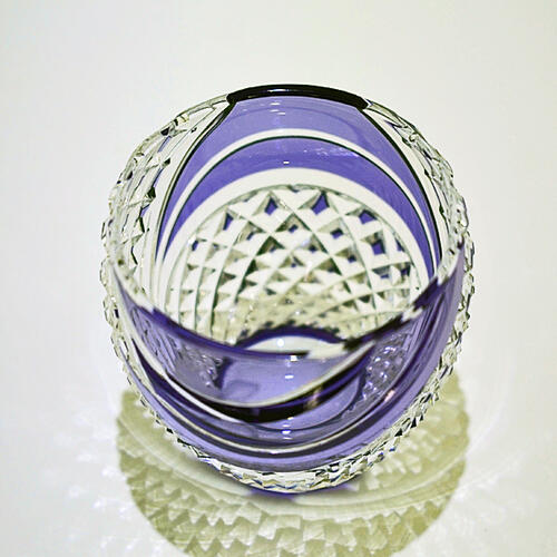 お買い得モデル カガミ 江戸切子 ギフト ぐい飲み 冷酒グラス 母の日 プレゼント 魚子流し紋 紫 ロイヤルブランド 木箱入り 名入れ 送料無料 Whitesforracialequity Org