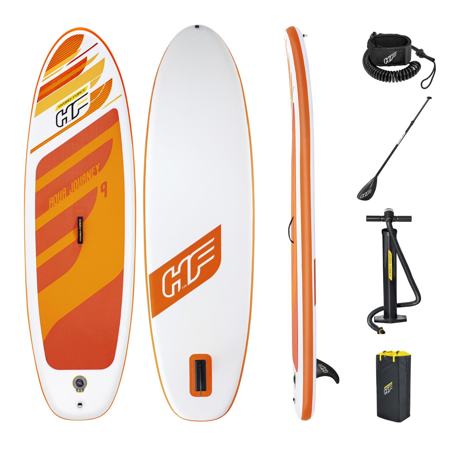 Bestway Hydro-Force Aqua Journey SUPボードセット スタンドアップパドルボード sup インフレータブル 空気注入式 SUPボード サップボード オールラウンド フラットウォーター マリンスポーツ ベストウェイ 2.74m&times;76cm&times;12cm 65349｜Bestway 店