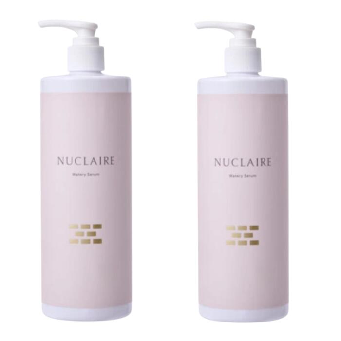 【2本セット】NUCLAIRE ヌクレール ウォータリーセラム 500ml パラベンフリー アルコールフリー 無香料 無着色 無鉱物油｜BeStyle