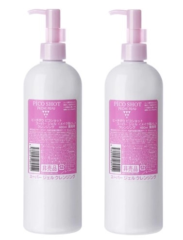 【2本セット】ピーチポウ ピコショット スーパージェルクレンジング 480ml【業務用】PECHE PEAU やや乾燥～脂性 ジェルタイプ まつエクOK