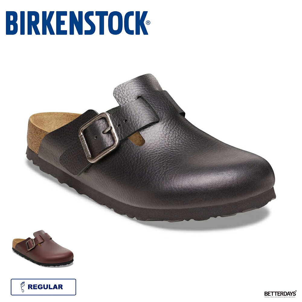 ボストン ビルケンシュトック ユニセックス メンズ サボ レギュラー BIRKENSTOCK Boston WB LE Vintage Wood Black 【国内正規品】到着後1か月以内にレビューを書いて次回1000円OFFクーポン配布中｜BETTER DAYS／ベターデイズ