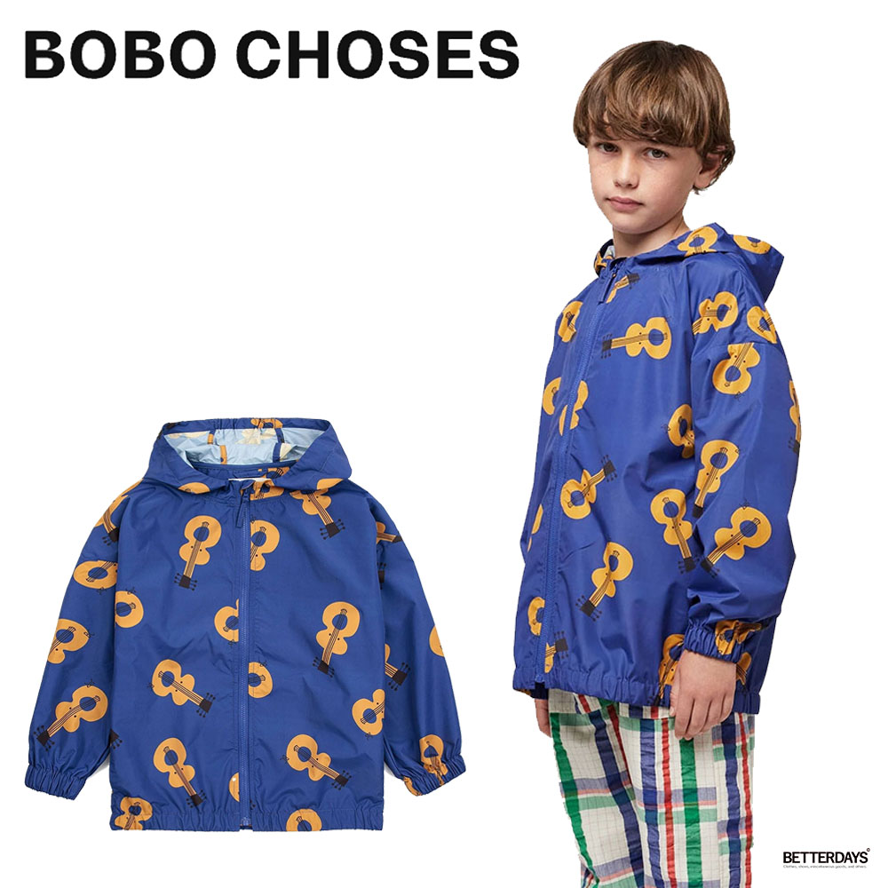 ウィンドブレーカー キッズ ボボ・ショーズ Acoustic Guitar all over wind stopper 98-122cm 【国内正規品】 Bobo Choses