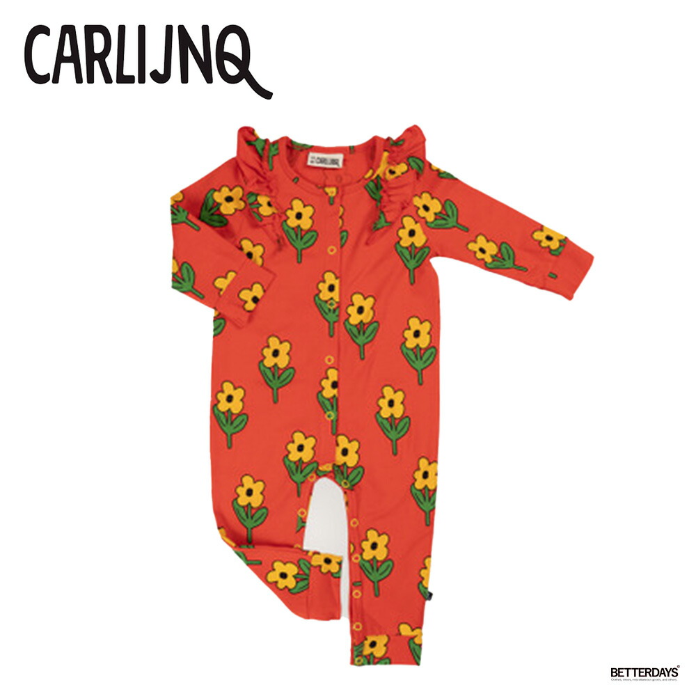 楽天市場】CarlijnQ カーラインク 花柄 ボディスーツ ロンパース