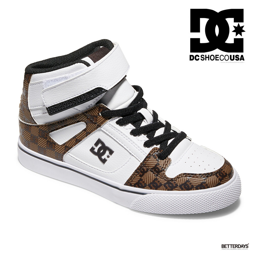 スニーカー ハイカット キッズ ハイカットスニーカー DCシューズ DC SHOES KS PURE HIGH-TOP SE EV SN  20~24cm BETTER DAYS／ベターデイズ