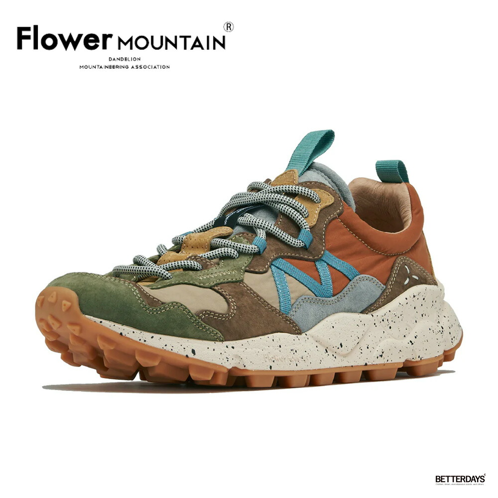 【1000円OFFクーポン配布中4月お買い物マラソン】スニーカー ユニセックス レンザン フラワーマウンテン FLOWER MOUNTAIN LENZAN D.Gray/Brown【国内正規品】FM107051