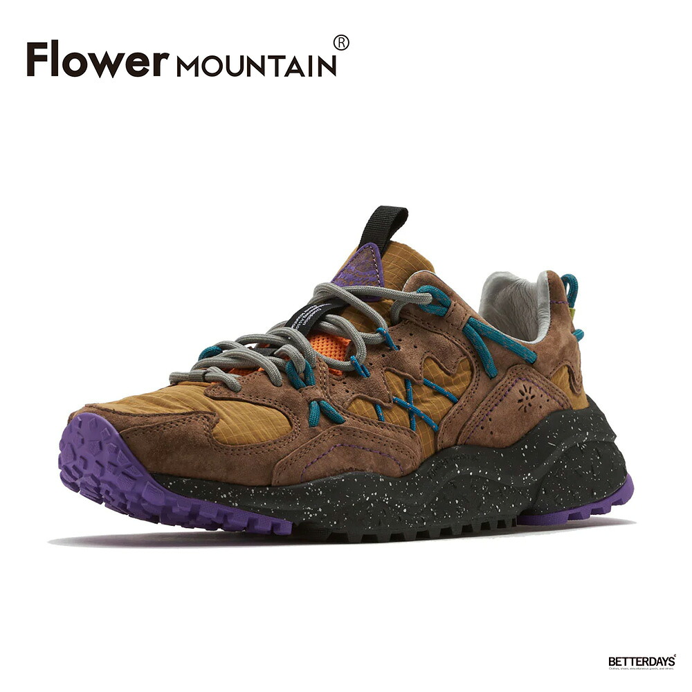 【1200円OFFクーポン配布中7月お買い物マラソン】スニーカー ユニセックス ヤマブシ フラワーマウンテン FLOWER MOUNTAIN YAMABUSHI Brown【国内正規品】FM125005｜BETTER DAYS／ベターデイズ