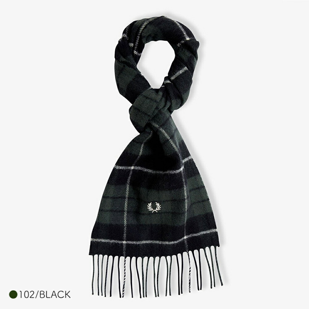 楽天市場】マフラー ユニセックス フレッドペリー ウール C4126