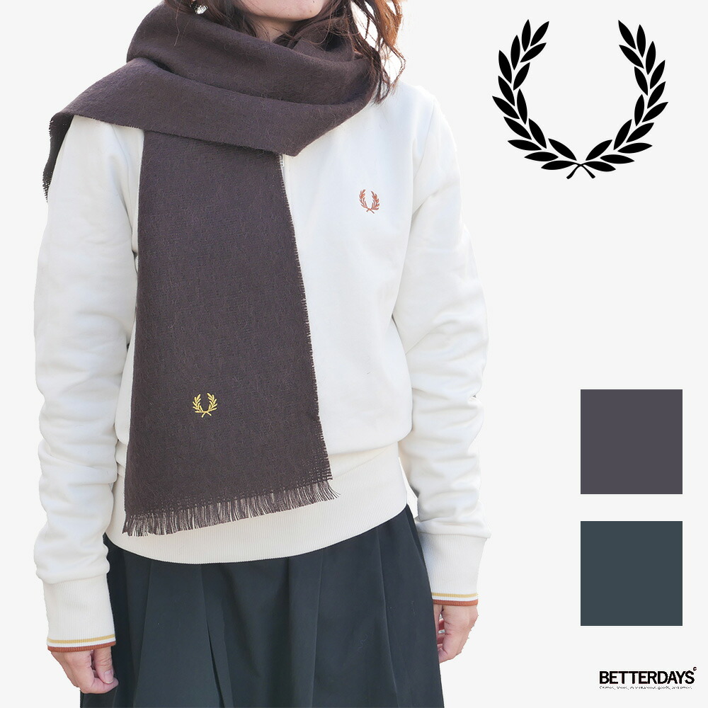 楽天市場】フレッドペリー マフラー FRED PERRY ラムウール