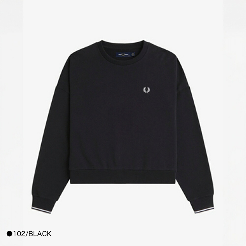 【1200円OFFクーポン配布中7月お買い物マラソン】スウェット トレーナー レディース フレッドペリー TIPPED SWEATSHIRT【国内正規品】 FRED PERRY G1148|BETTER DAYS/ベターデイズ