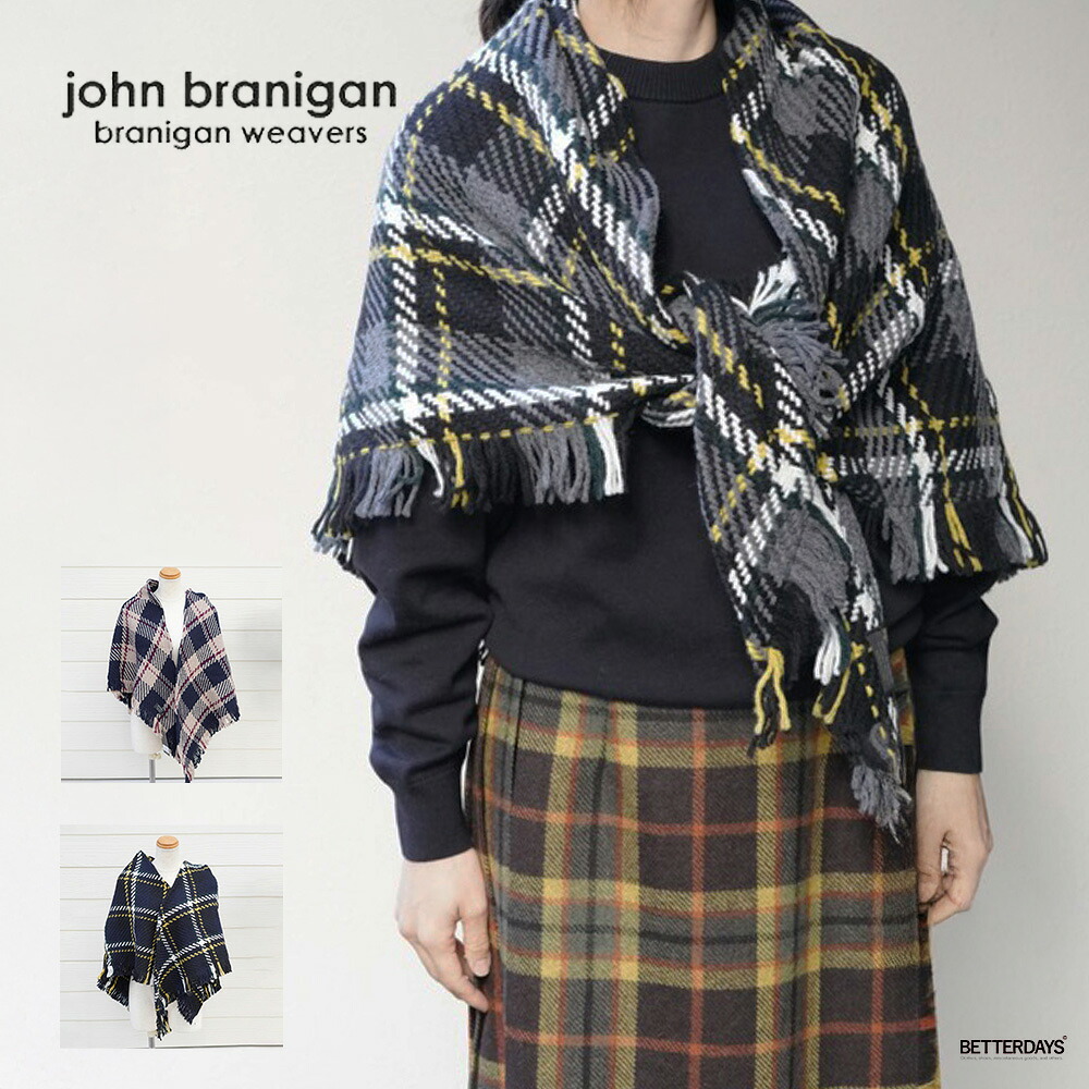 【1200円OFFクーポン配布中7月お買い物マラソン】ストール マフラー タータンチェック ジョンブラニガン John Branigan Stole【国内正規品】T27｜BETTER DAYS／ベターデイズ