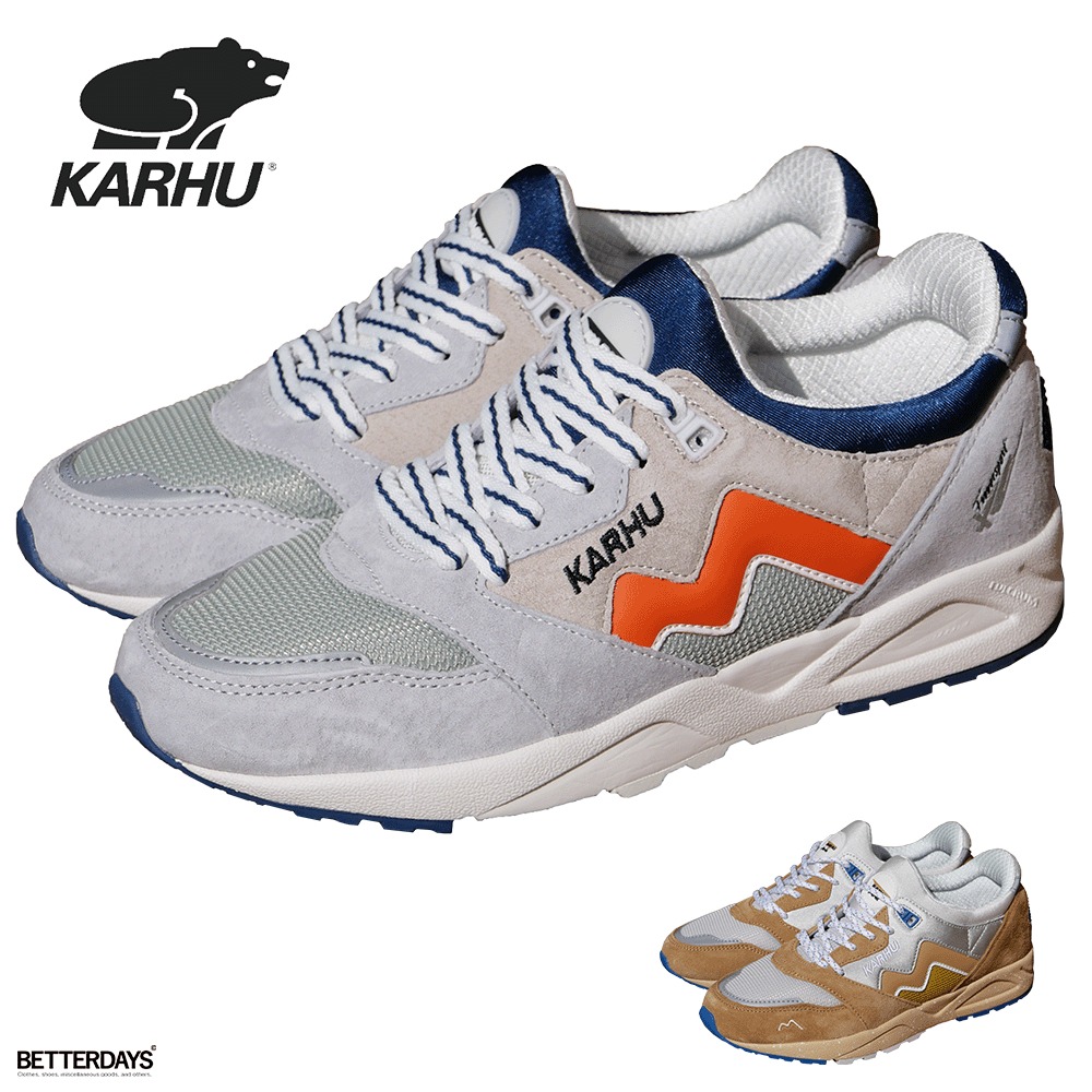 スニーカー レディース メンズ カルフ ユニセックス アリア KARHU ARIA DAWN BLUE CARROT 22~28.5cm 靴 運動靴 【国内正規品】画像
