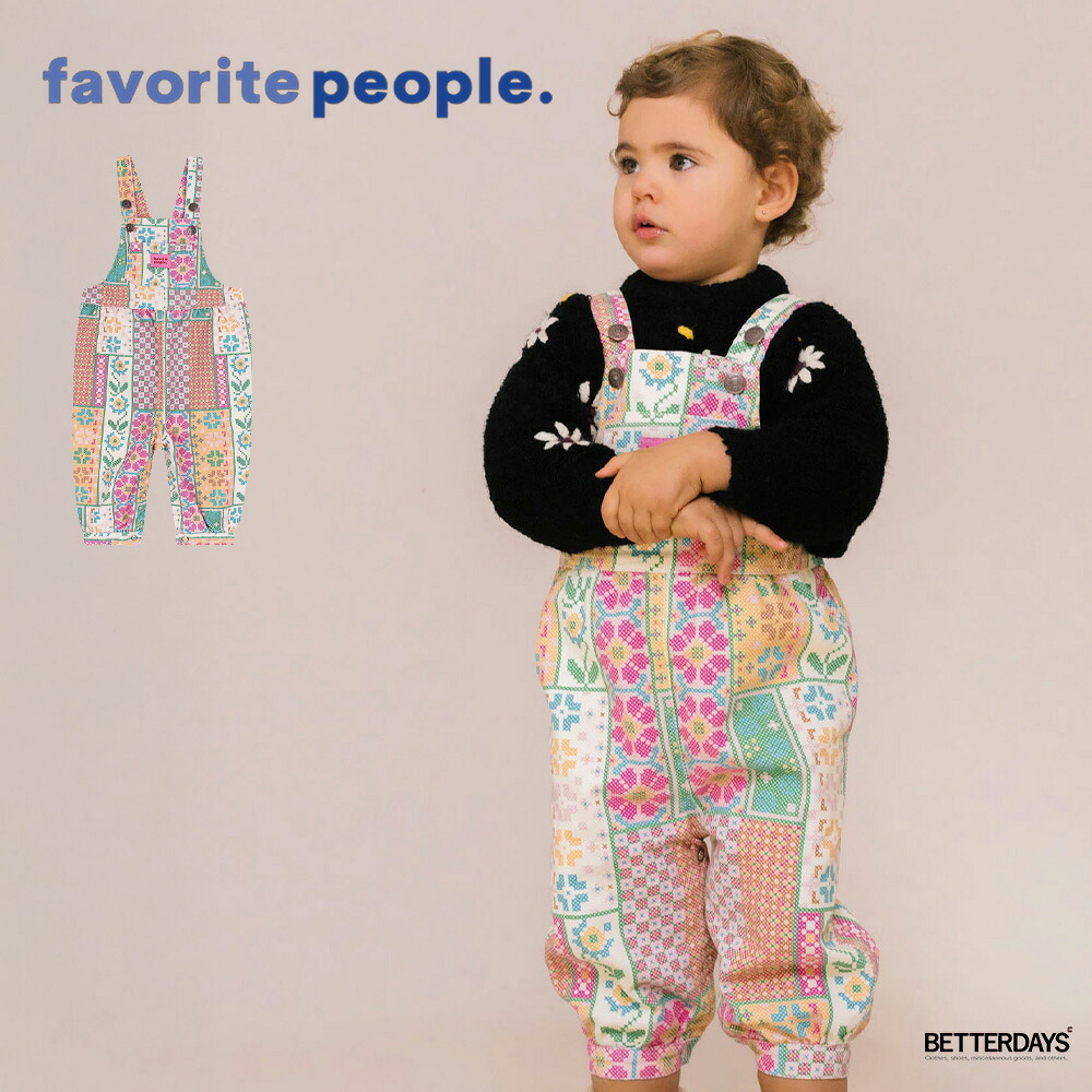 【1200円OFFクーポン配布中7月お買い物マラソン】オーバーオール キッズ ベビー フェイバリットピープル MINHO BABY OVERALLS Favorite People 12-24months 【国内正規品】｜BETTER DAYS／ベターデイズ