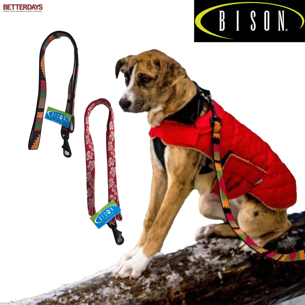 【楽天市場】リード バイソン Bison Designs 120cm BISON 3/4inch PATTERNED LEAD 幅1.9cm ...