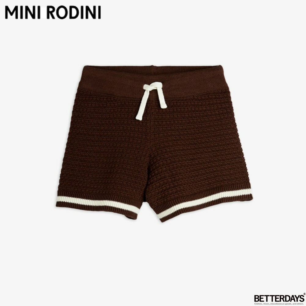 【1000円OFFクーポン配布中4月お買い物マラソン】ニット パンツ キッズ ショーツ ズボン ミニロディーニ 【国内正規品】 mini rodini CROCHET KNIT SHORTS