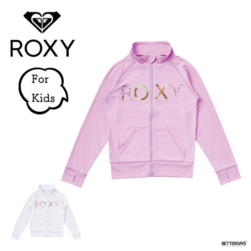 【1000円OFFクーポン配布中4月お買い物マラソン】ラッシュガード キッズ ガールズ ロキシー スイムウェア 水着 女の子 ROXY MINI MERMAID LOGO STAND