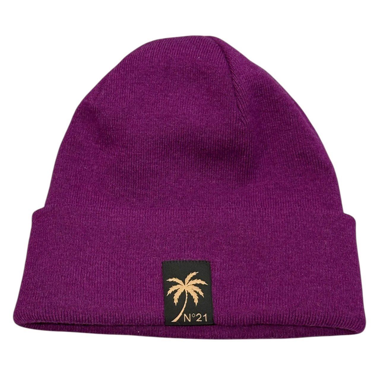 N°21 ヌメロヴェントゥーノ ロゴビーニー　ニット帽 N°21 ヌメロヴェントゥーノ ロゴビーニー 新品 ニット帽 【公式通販】